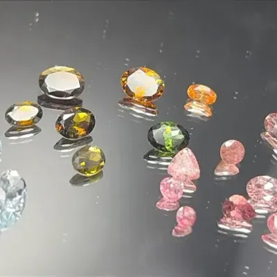 11.75 CTTW Gemstone Ovals Mystery Lot | Not Tested | Pink, Pale Blue, Green, Brown Tones