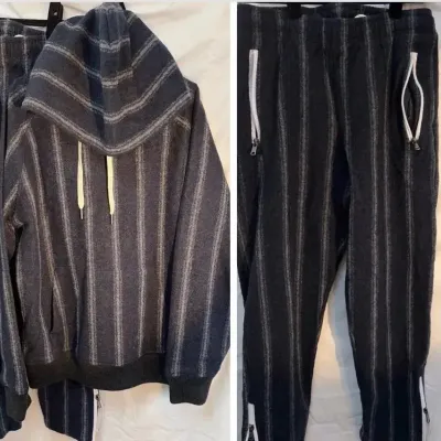 Todd Snyder, New York Navy Bouclé Wool 2-Piece Tracksuit, Men’s Size S