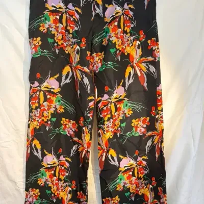 Derek Lam 10 Crosby Silk Floral Wide Leg Ladies’ Pants, Size 6 | Very Good Condition