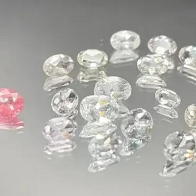 13.25 CTTW 5x4mm-7x5mm Gemstone Ovals Mystery Lot | Not Tested | Clear, Red, Pink Tones