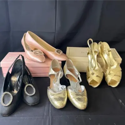 Saks, Nordstrom, Robinson’s Ladies’ Very Vintage Heels, Sizes 7&8 | c1960s