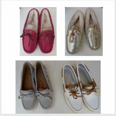 Uggs and Sperry Topsider Ladies’ Shoes Size 7.5/8 NEW Red, White, Gold | 4 Pairs