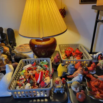 Sale Photo Thumbnail #40: Ornaments and bird figurines!