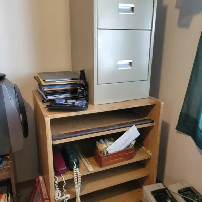 Sale Photo Thumbnail #78: File Cabinet and shelf 