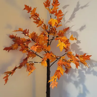 Sale Photo Thumbnail #37: Decorative pre-lit artificial maple tree 