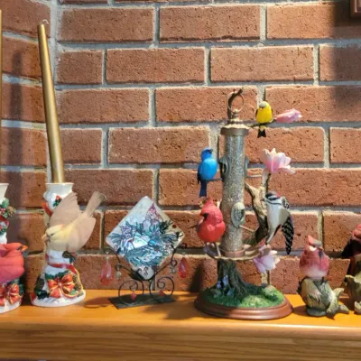 Sale Photo Thumbnail #12: Several bird figurines including Danbury Mint