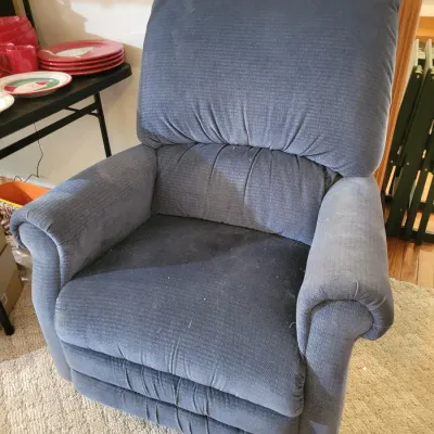 Sale Photo Thumbnail #44: Blue Recliner