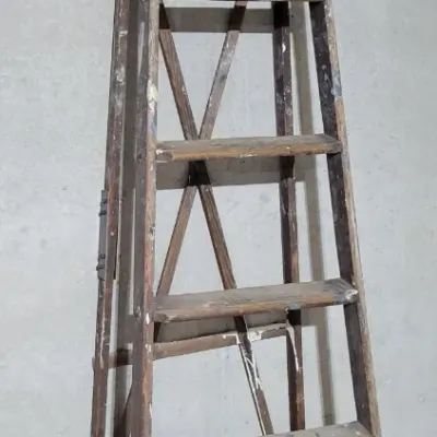 Sale Photo Thumbnail #172: Large wooden ladder