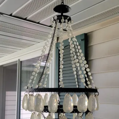 Sale Photo Thumbnail #236: Vintage-style hanging chandelier