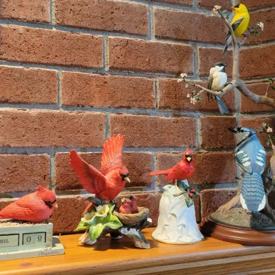 Sale Photo Thumbnail #14: Several bird figurines including Danbury Mint