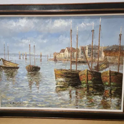 Sale Photo Thumbnail #31: Maritime Harbor By M. Bernard
45x36