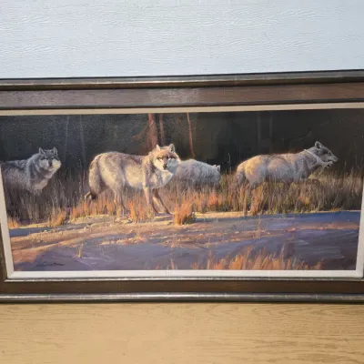 Sale Photo Thumbnail #16: Border Patrol By Nancy Glazier 39/100 Artist Proof
41x23 Certificate Of Authenticity