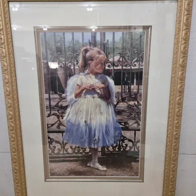 Sale Photo Thumbnail #30: Angel Of The Gate By Steven Hanks 318/450 - Angels Out The Door
27x35 Certificate Of Authenticity
