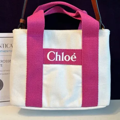 Chloé Authentic Girl’s Handbag/Crossbody Bag Pink/White