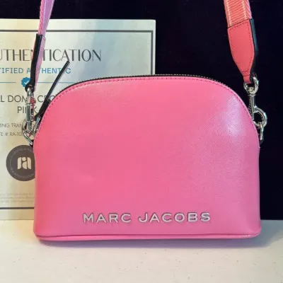 Marc Jacobs Authentic Small Dome Crossbody Bag Petal Pink