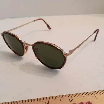 Giorgio Armani Italy Gold Metal & Tortoise Shell Sunglasses 101 713 48 22 140