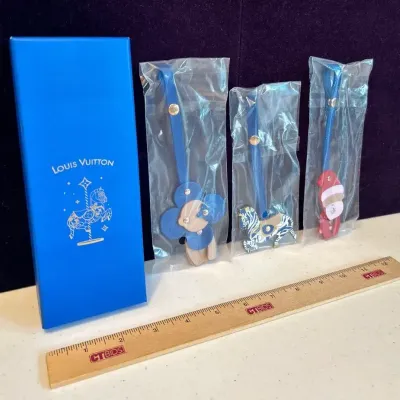 Louis Vuitton Authentic GWP Holiday Carousel Leather Set Of 3 Bag Charms 