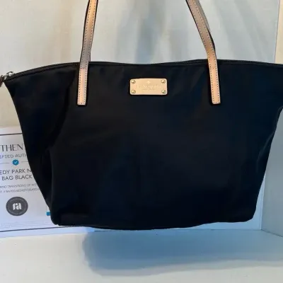 Kate Spade Authentic Nylon Sophie Tote Bag Black