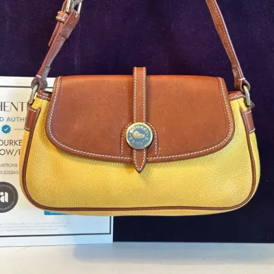 Vintage Dooney & Bourke Authentic Leather Shoulder Bag 