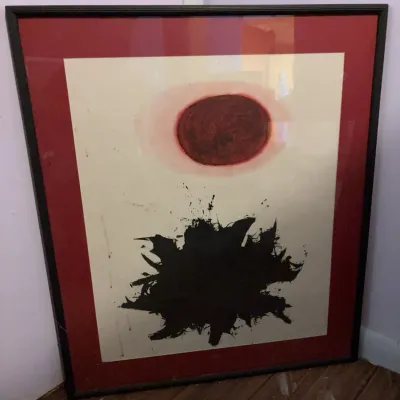 Sale Photo Thumbnail #353: Adolph Gottlieb Abstract Flight 1969 Print
