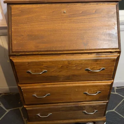 Sale Photo Thumbnail #17: Wood Secretary Desk
