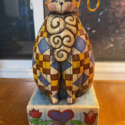 Sale Photo Thumbnail #6: 2004 Heartwood Creek Jim Shore Cat Figurine
