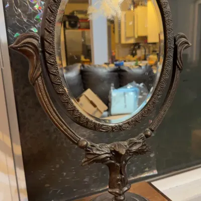 Sale Photo Thumbnail #16: Neoclassical Style Ornate Vanity Mirror
