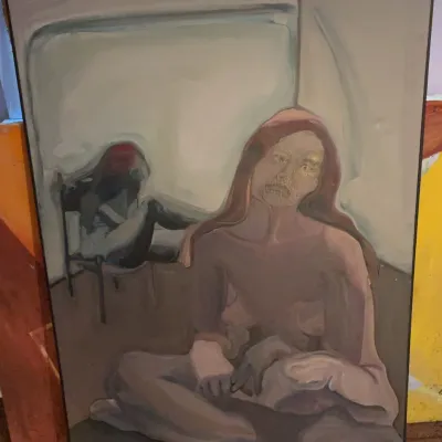 Sale Photo Thumbnail #352: Large Figurative Oil Painting
