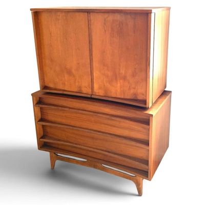 Sale Photo Thumbnail #78: MCM Young Manufacturing Company walnut dresser