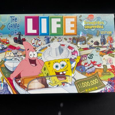 Sale Photo Thumbnail #49: The Game of Life: SpongeBob SquarePants Edition board game by Milton Bradley, featuring original box art with SpongeBob and Patrick.