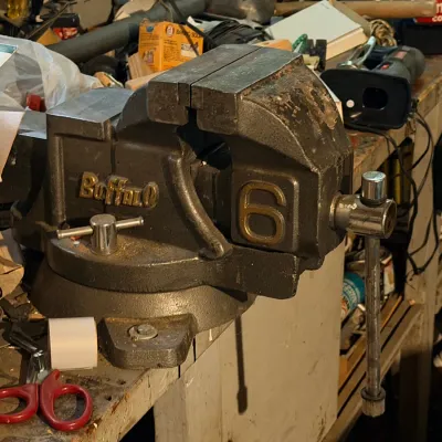 Sale Photo Thumbnail #4: Buffalo No. 6 bench vise, Dremel & workshop tools