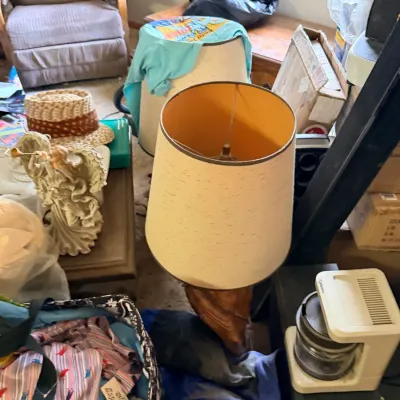 Sale Photo Thumbnail #43: Vintage lamp shade & household decor
