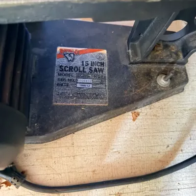 Sale Photo Thumbnail #12: Buffalo 15" scroll saw - vintage workshop tool