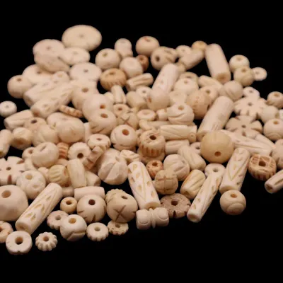 Sale Photo Thumbnail #135: Bag Of Mixed Shape Bone Beads

