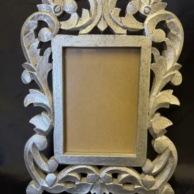 Sale Photo Thumbnail #103: Silver Ornate Decorative Frame
