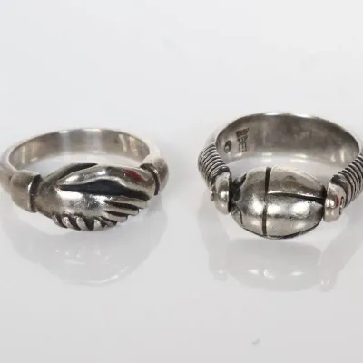 Sale Photo Thumbnail #167: 2pc  Vintage James Avery Rings
