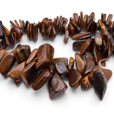Sale Photo Thumbnail #136: Jumbo Stand of Tumbled Tigers Eye
