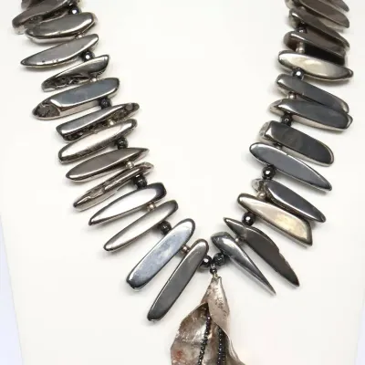 Sale Photo Thumbnail #113: mRm Signature Sterling and Quartz Necklace
