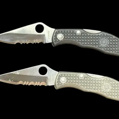 LH125HI - 2 Vintage Spyderco Ladybug LBK SpyderEdge Knives – Seki Japan
