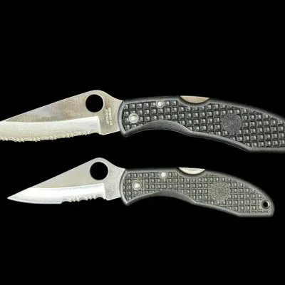 LH127HI - Spyderco Endura C10 & Delica C11 G-2 ComboEdge Knives – Japan