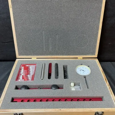 LH577HI - Precision Tablesaw Alignment and Drill Indicator Set Up Tool Set In Wooden Case