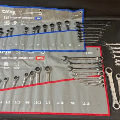 LH548HI - Ratcheting Wrench Collection: Capri Tools/Craftsman/Pittsburgh/More. Incomplete Sets.