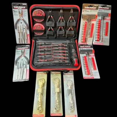 LH108HI - New Task Force Hand Tool & Precision Tool Assortment – Multiple Sets