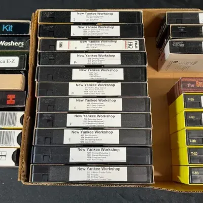 LH531HI - Large New Yankee Workshop: Norm Abram WoodWorking VHS Collection