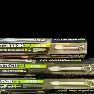 LH100HI - Pittsburgh Pro Click-Type Torque Wrench Set – 1/4", 3/8" & 1/2" Drive