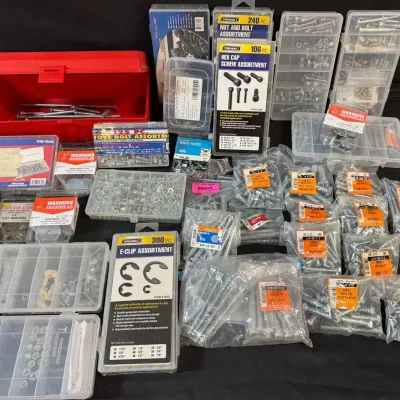 LH507HI - Nuts/Bolts/Washers and Fasteners With Organizers: Varying Types/Sizes