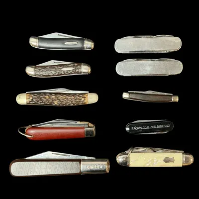 LH128HI - 10 Vintage Pocket Knives – Dreizack, Imperial, STAG & Victorinox