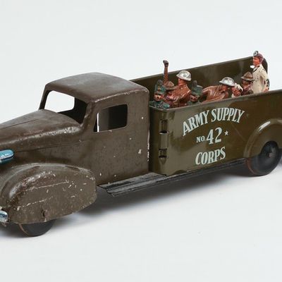 Sale Photo Thumbnail #75: Group of Vintage Metal Toys