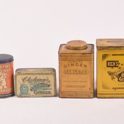 Eleven Vintage Candy, Confection, and Mints Tins.