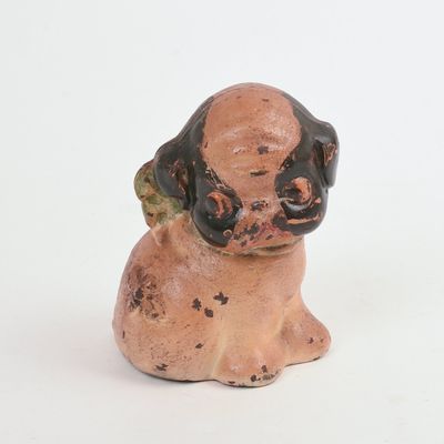 Sale Photo Thumbnail #90: GG Drayton Cast Iron Dog Bank.